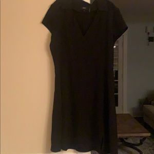 Theory black dress size 12 short sleeve